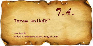 Terem Anikó névjegykártya